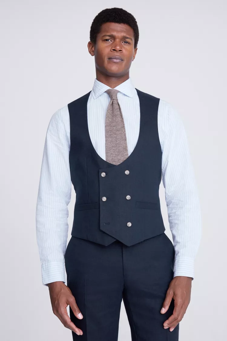 VegNews.VeganWeddings.moss linen waistcoat